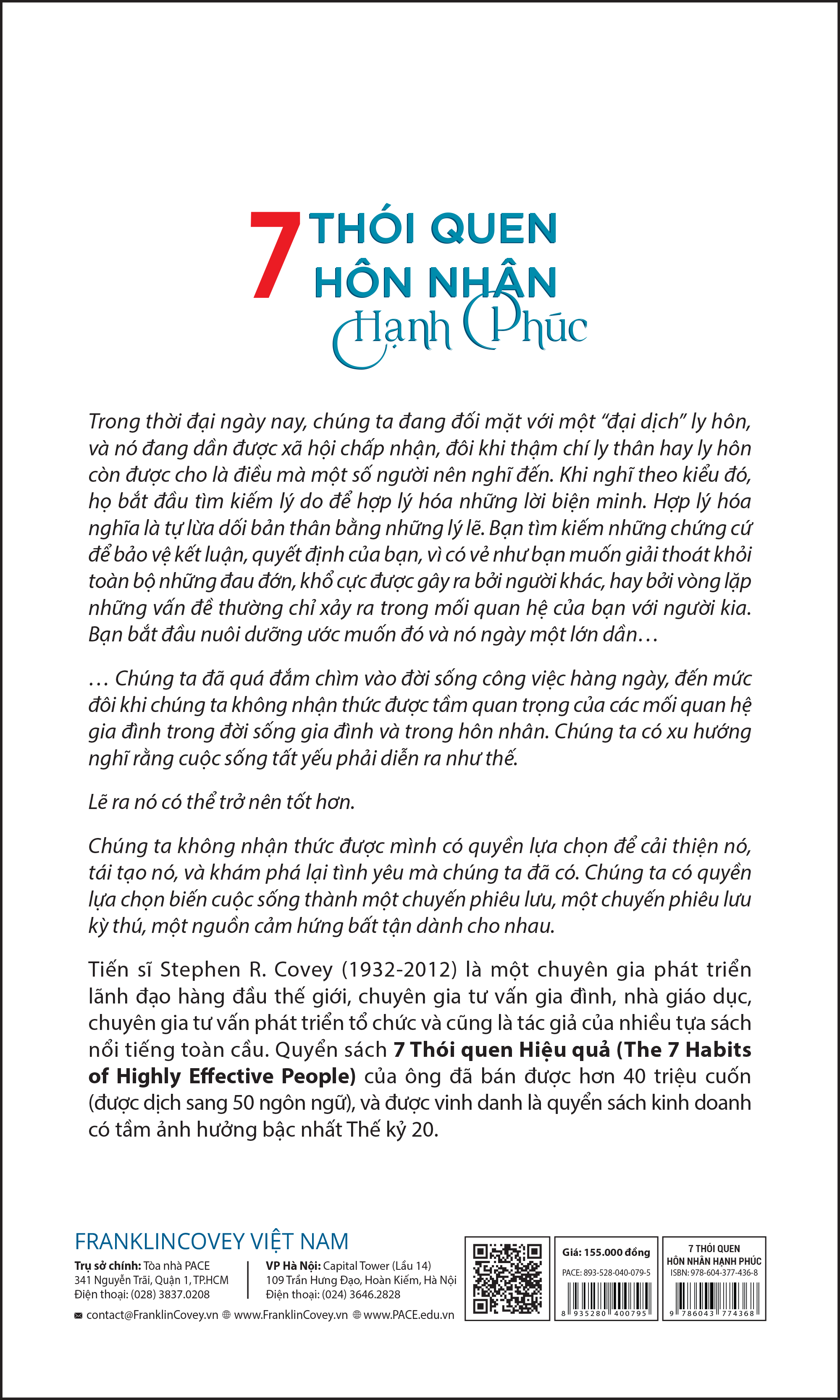 7 Thói Quen Hôn Nhân Hạnh Phúc (The 7 Habits of Highly Effective Marriage) - PACE Books