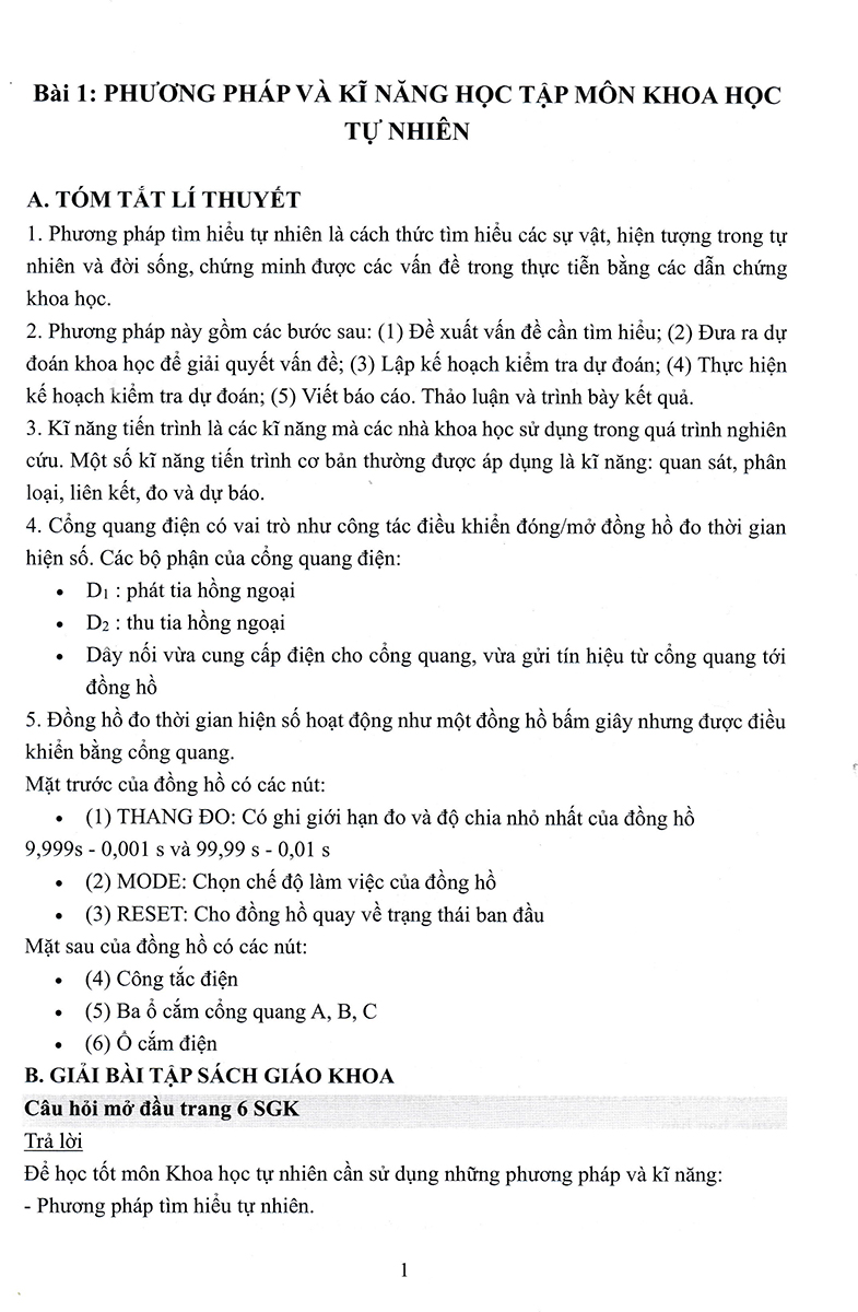 Hướng Dẫn Giải Bài Tập Khoa Học Tự Nhiên 7 - OP