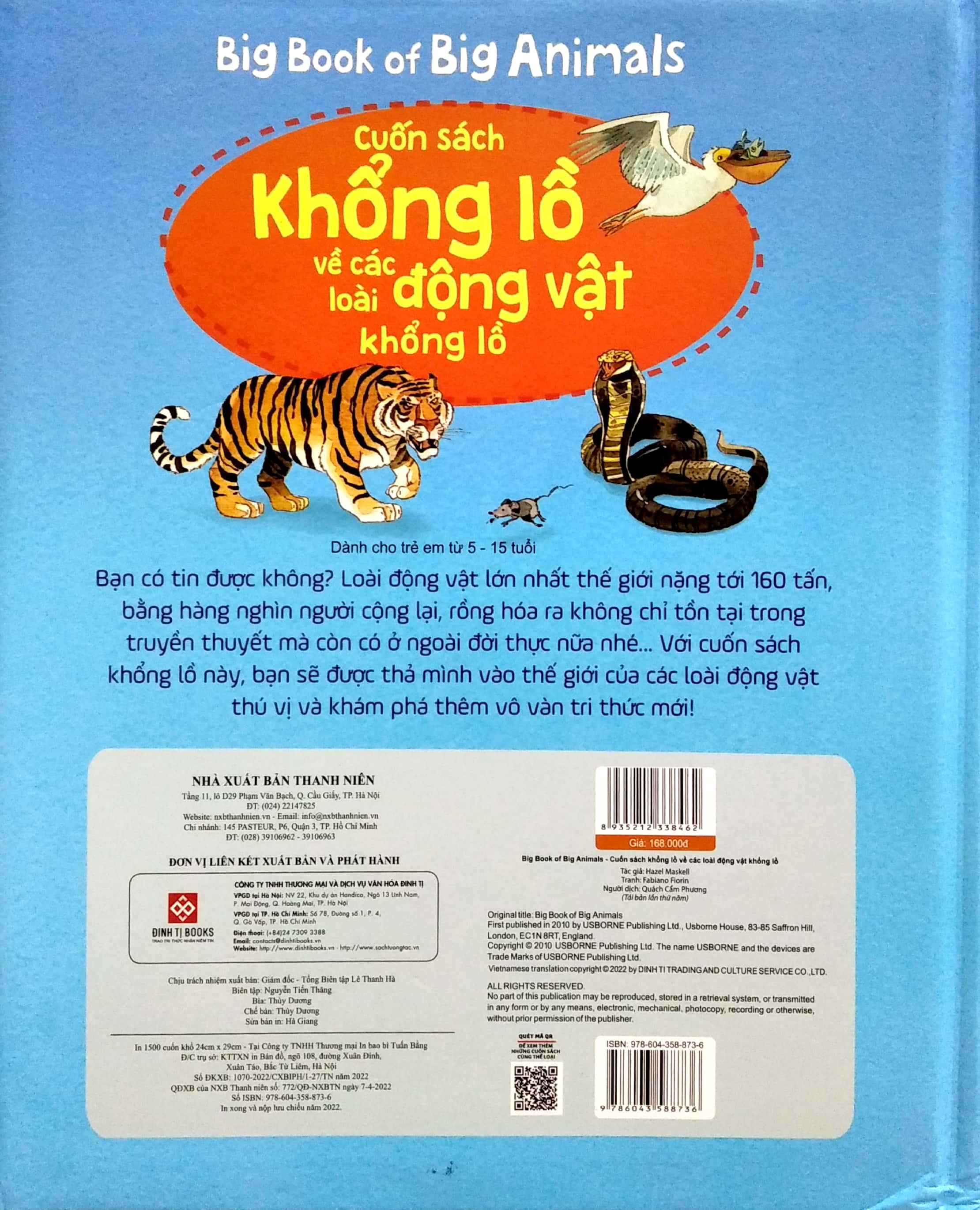 Sách Tương Tác - Big book - Cuốn sách khổng lồ về các loài động vật khổng lồ