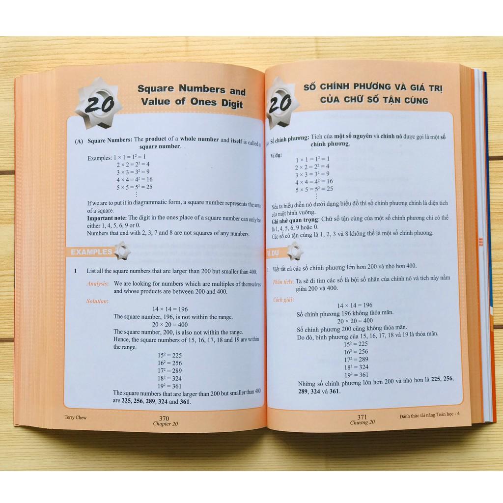 Sách Đánh Thức Tài Năng Toán Học 4, Toán Song Ngữ Singapore, Toán lớp 4, lớp 5 ( 10 - 12 tuổi )