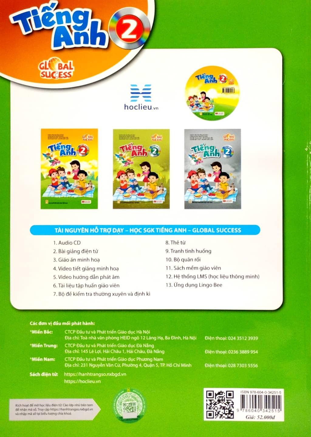 Tiếng Anh 2 Global Success - Sách học Sinh (2023)