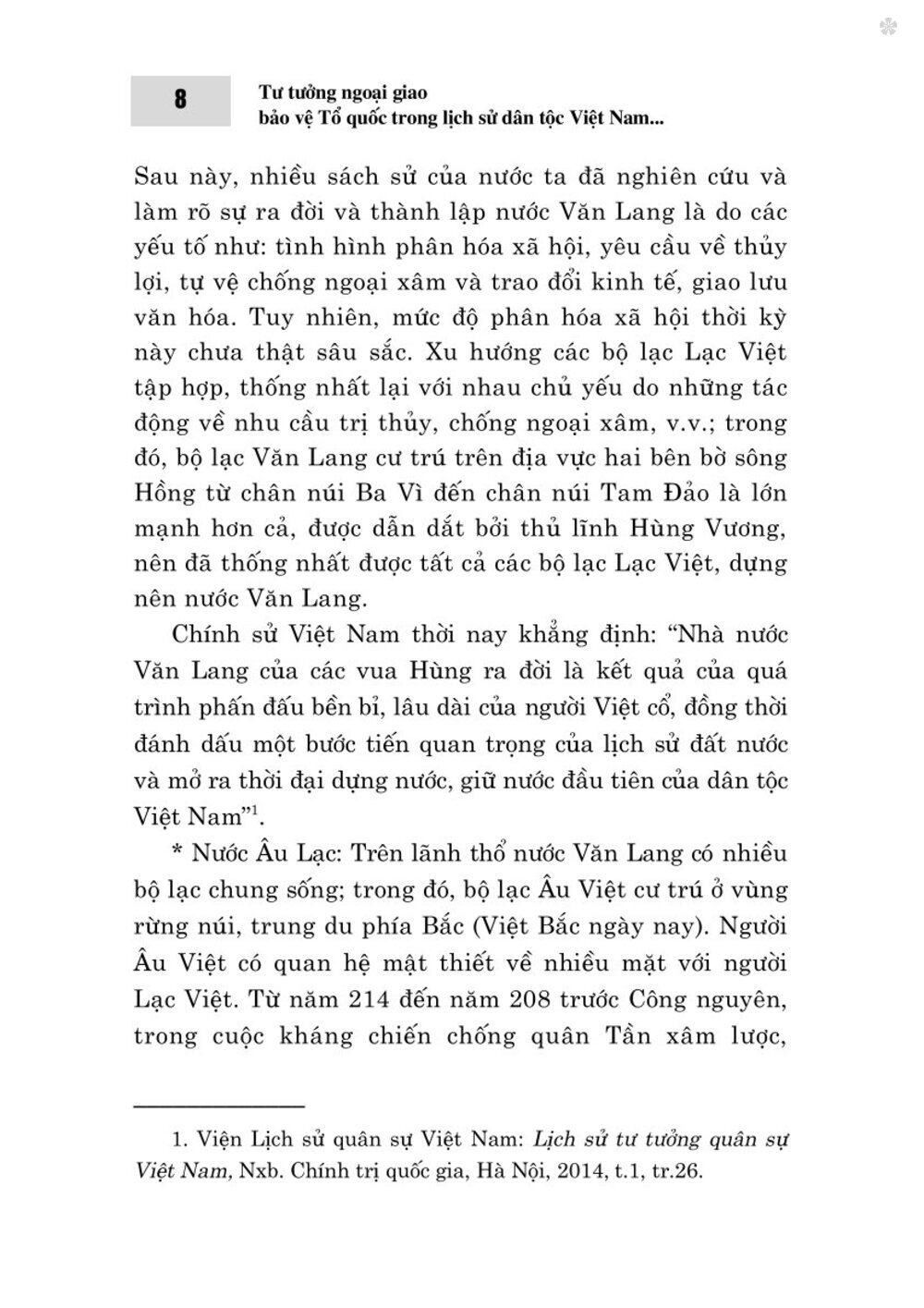 Tư tưởng ngoại giao bảo vệ Tổ quốc trong lịch sử dân tộc Việt Nam (Từ thuở lập nước đến năm 1930)