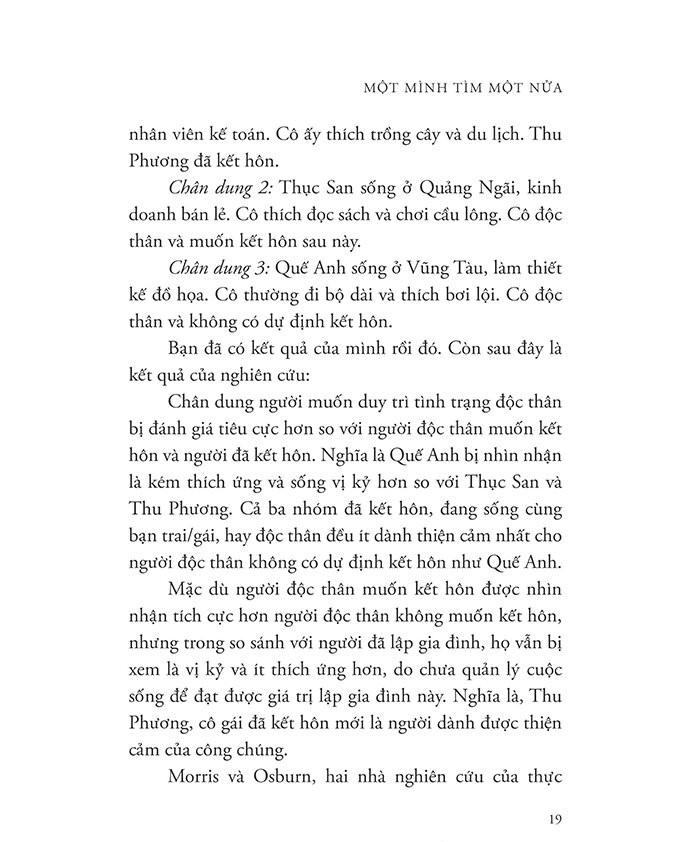 Một Mình Tìm Một Nửa