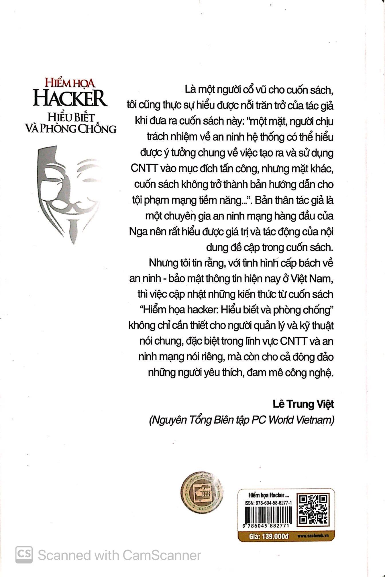 Hiểm Họa Hacker - Hiểu Biết Và Phòng Chống (Tái Bản)