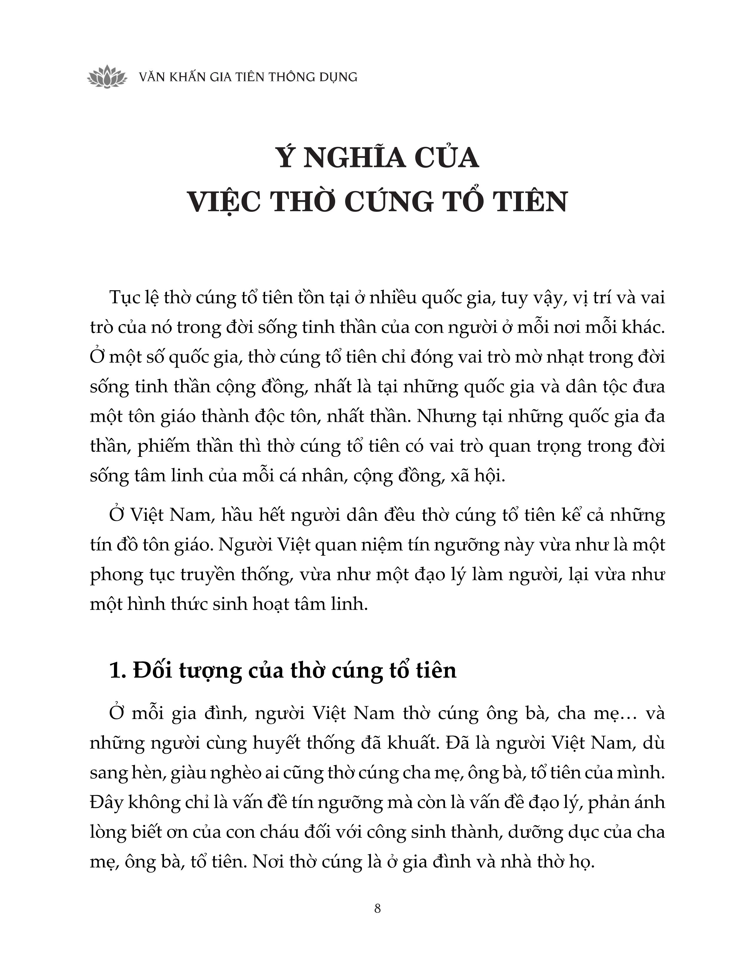 Sách - Văn Khấn Gia Tiên Thông Dụng - NXB Hồng Đức