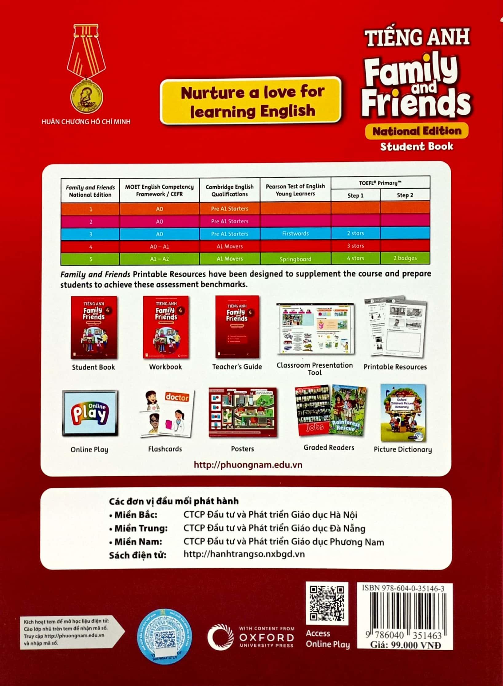 Tiếng Anh 4 Family And Friends (National Edition) - Student Book (2023)