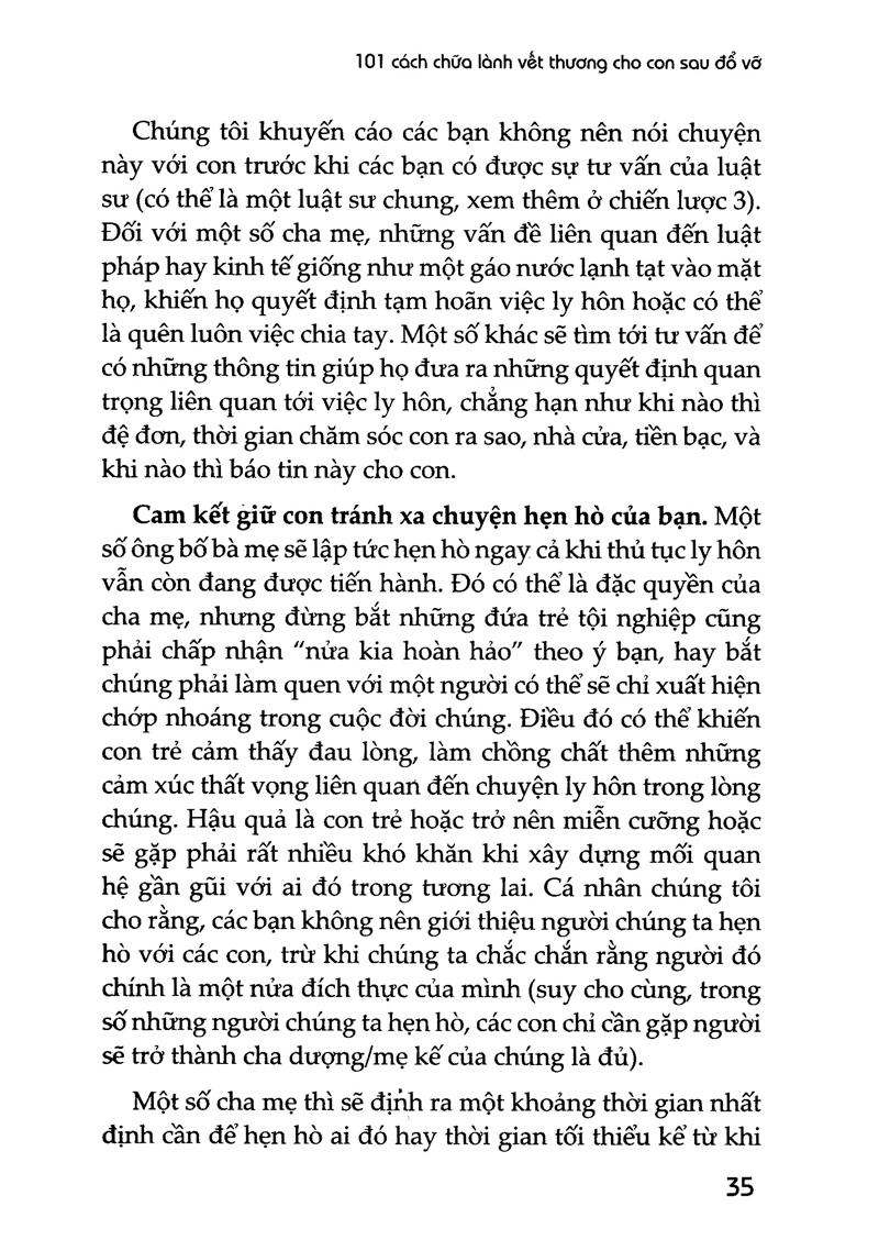 101 Cách Chữa Lành Vết Thương Cho Con Sau Đổ Vỡ