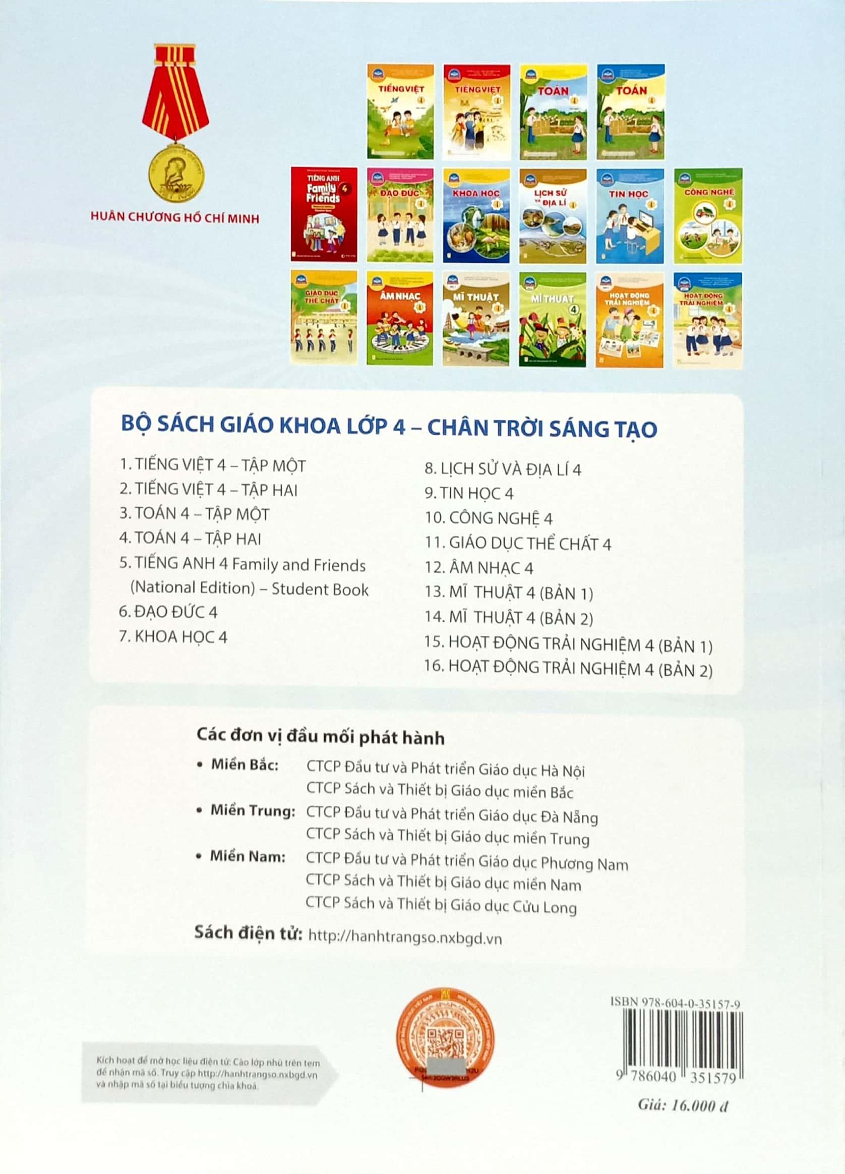 Lịch Sử Và Địa Lí 4 (Chân Trời Sáng Tạo) (2023)