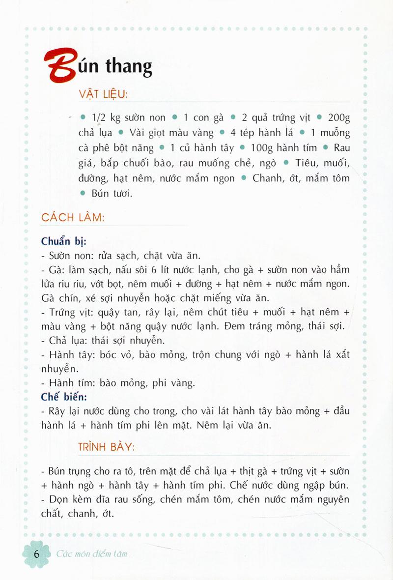 Các Món Điểm Tâm