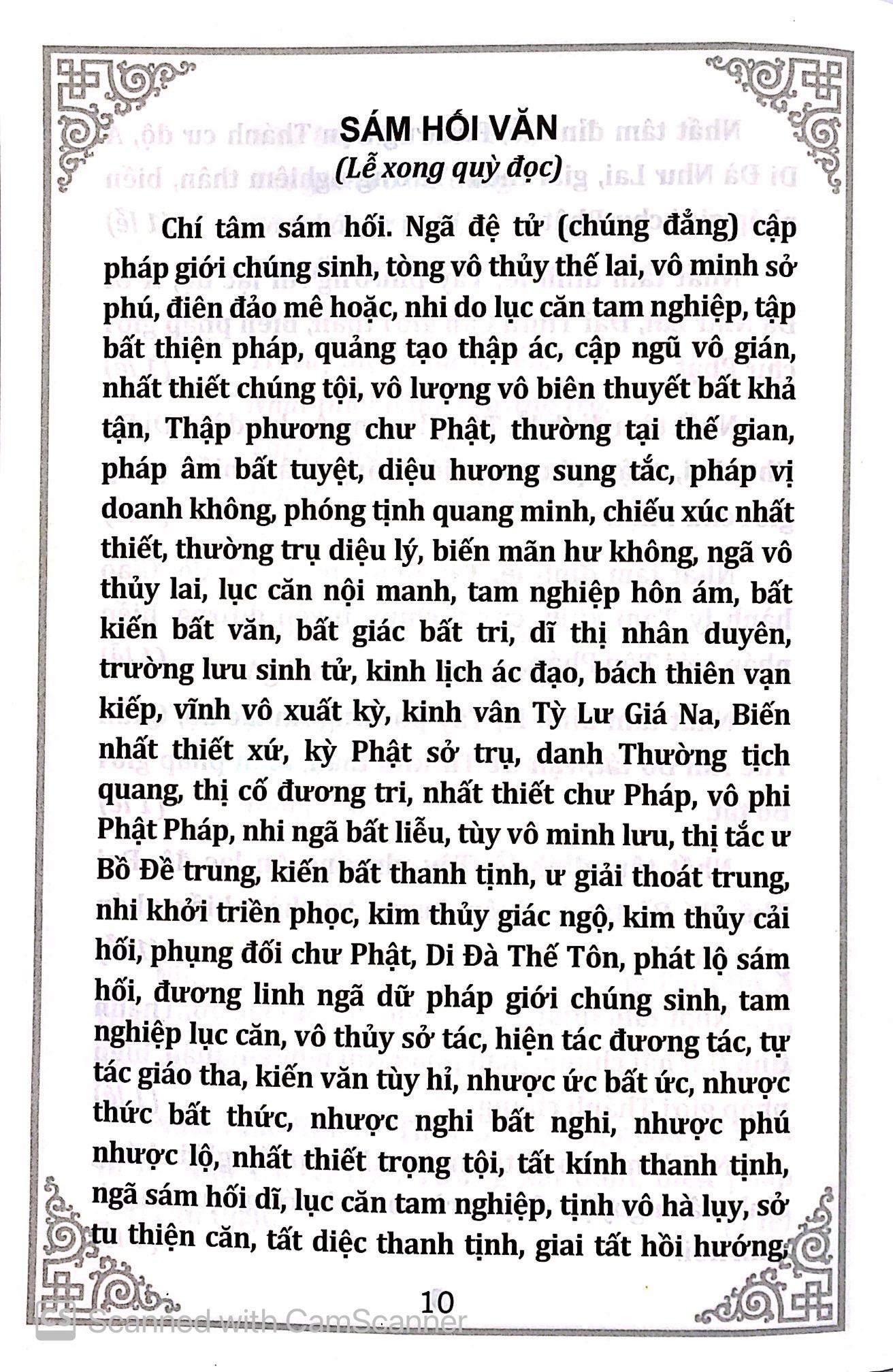 Chư Kinh Nhật Tụng