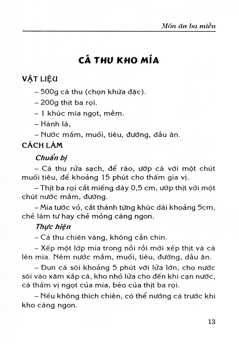 Món Ăn Ba Miền