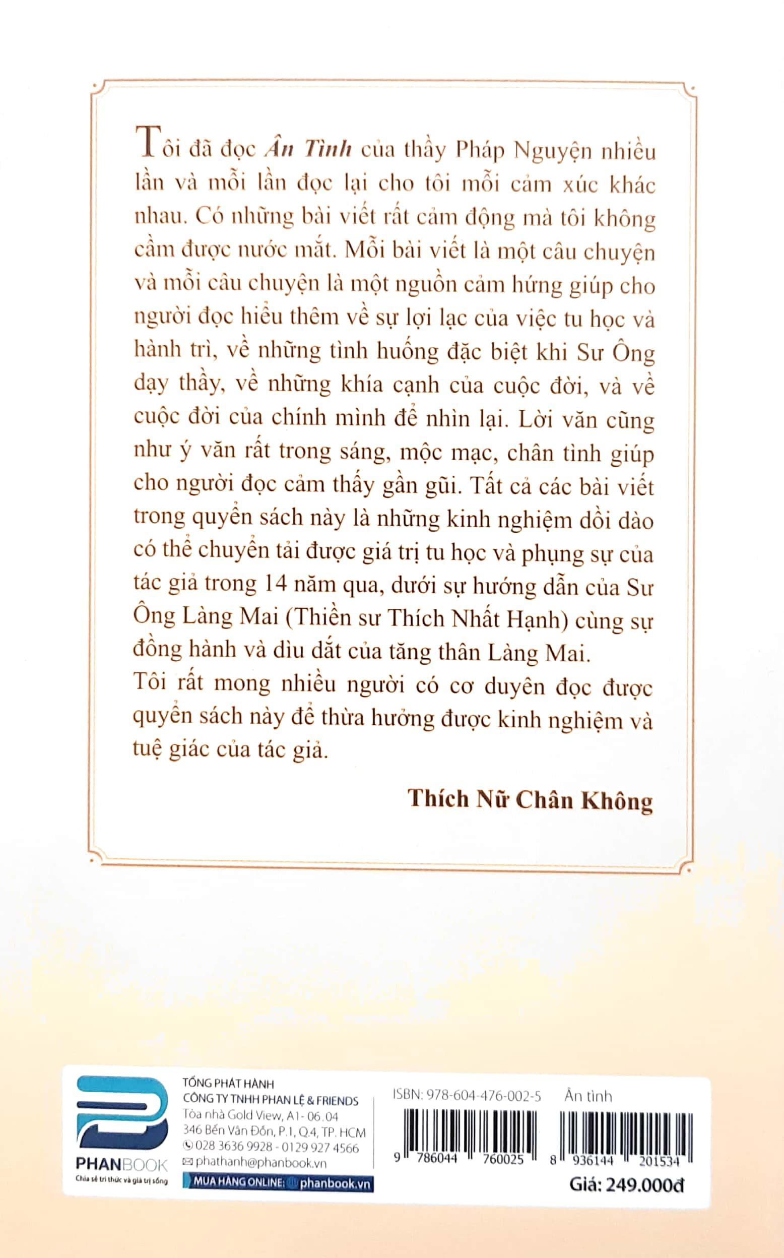 Ân Tình - Tu Học Theo Con Đường Của Thiền Sư Thích Nhất Hạnh