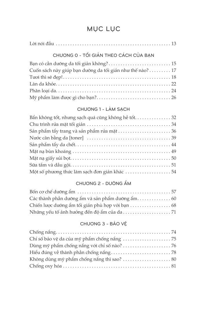 Dưỡng Da Tối Giản