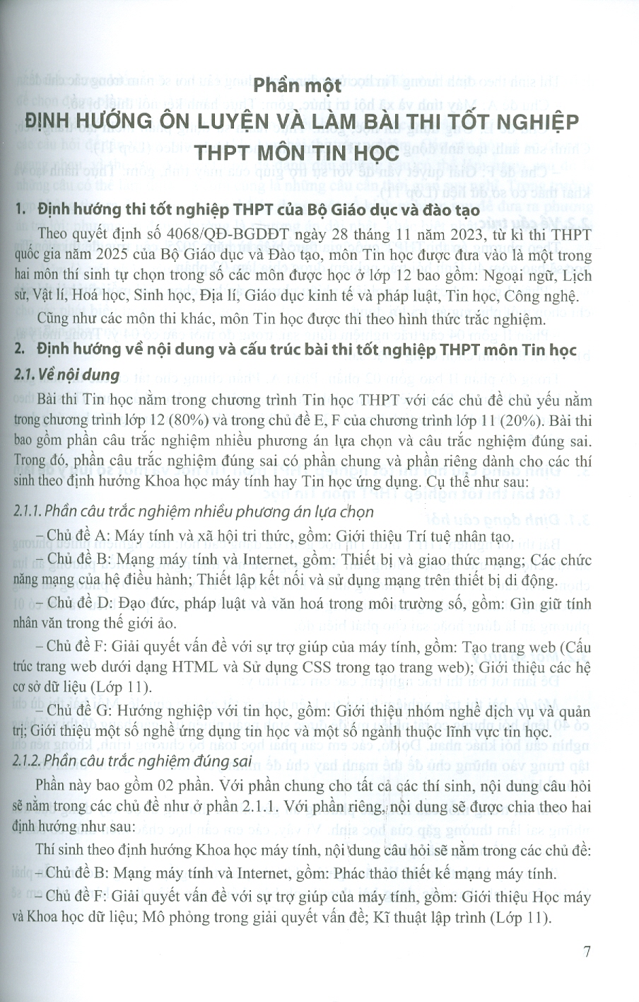 Ôn Luyện Trắc Nghiệm Thi Tốt Nghiệp Trung Học Phổ Thông (năm 2025) Môn Tin Học - Kiều Phương Thuỳ chủ biên, Nguyễn Trung Khánh, Nguyễn Xuân Khuê, Lê Thị Tú Kiên, Phạm Thị Lan…