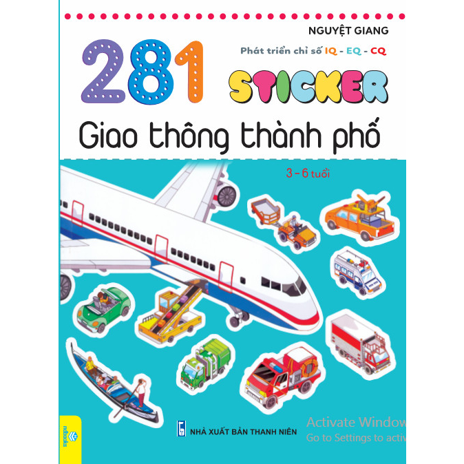 Sách Combo 5 cuốn Sticker phát triển chỉ số thông minh IQ-EQ-CQ dành cho bé từ 3-6 tuổi -Ndbooks