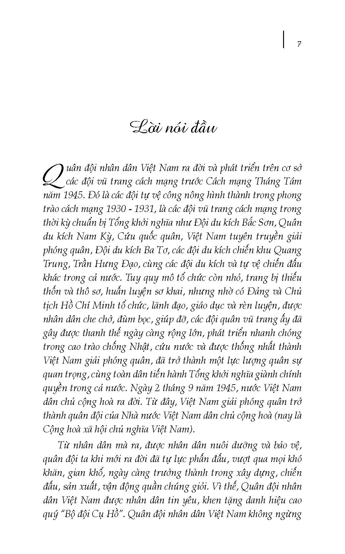 Lịch Sử Các Đội Quân Tiền Thân Quân Đội Nhân Dân Việt Nam