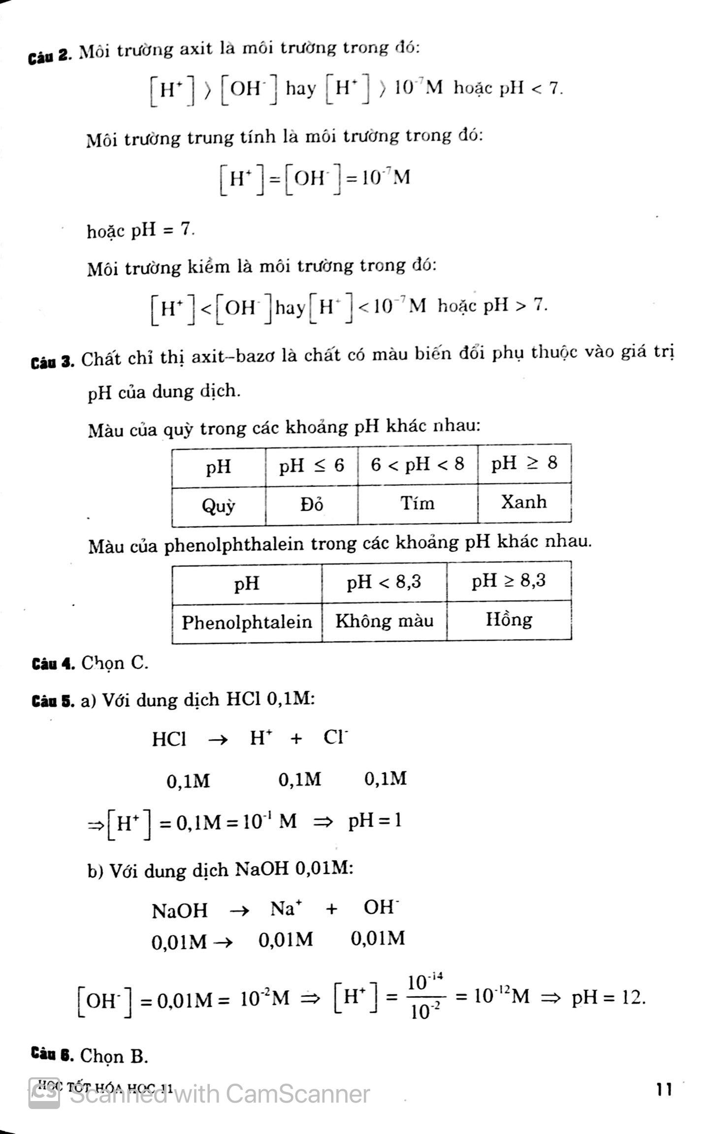 Học Tốt Hóa Học 11