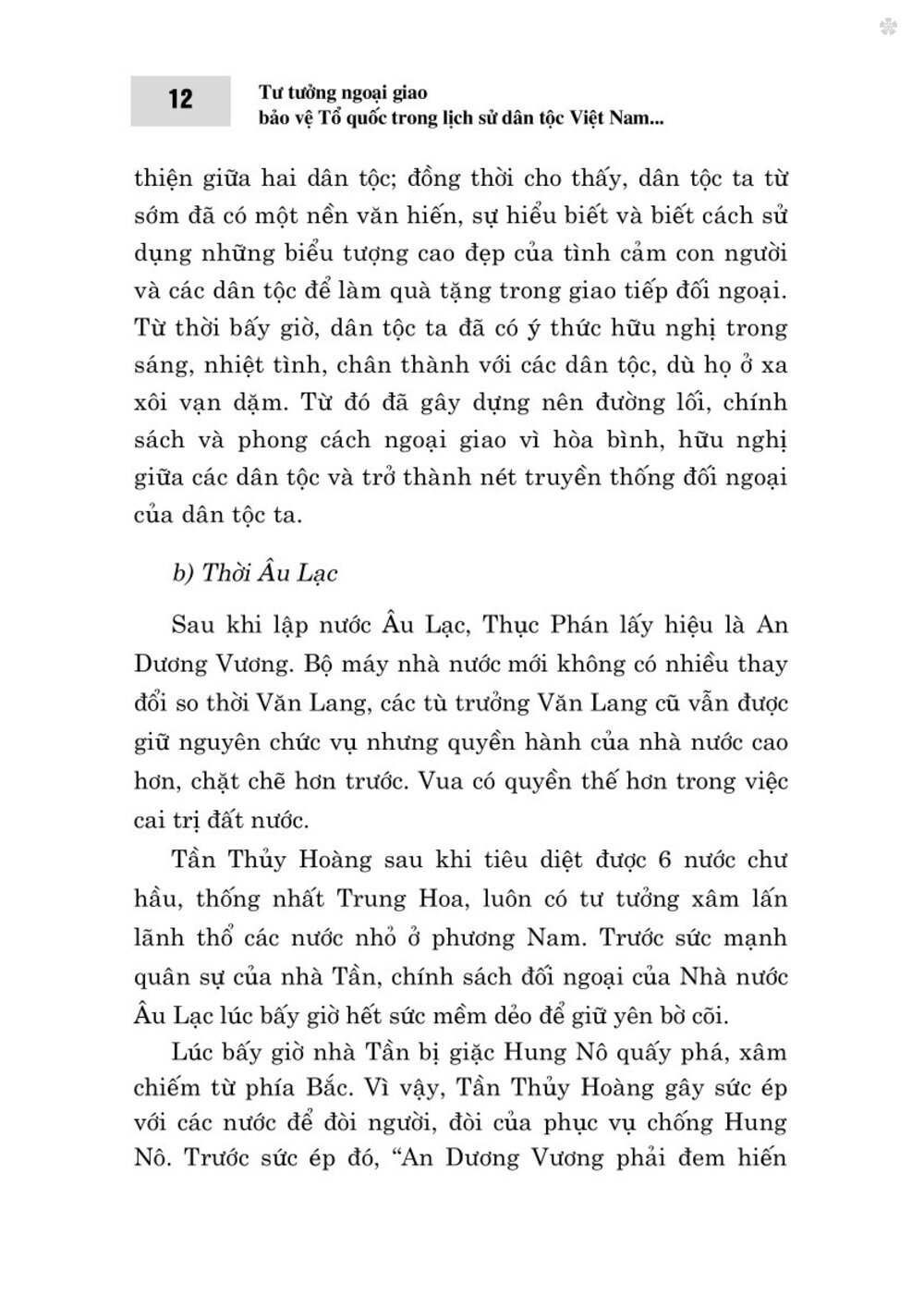 Tư tưởng ngoại giao bảo vệ Tổ quốc trong lịch sử dân tộc Việt Nam (Từ thuở lập nước đến năm 1930)
