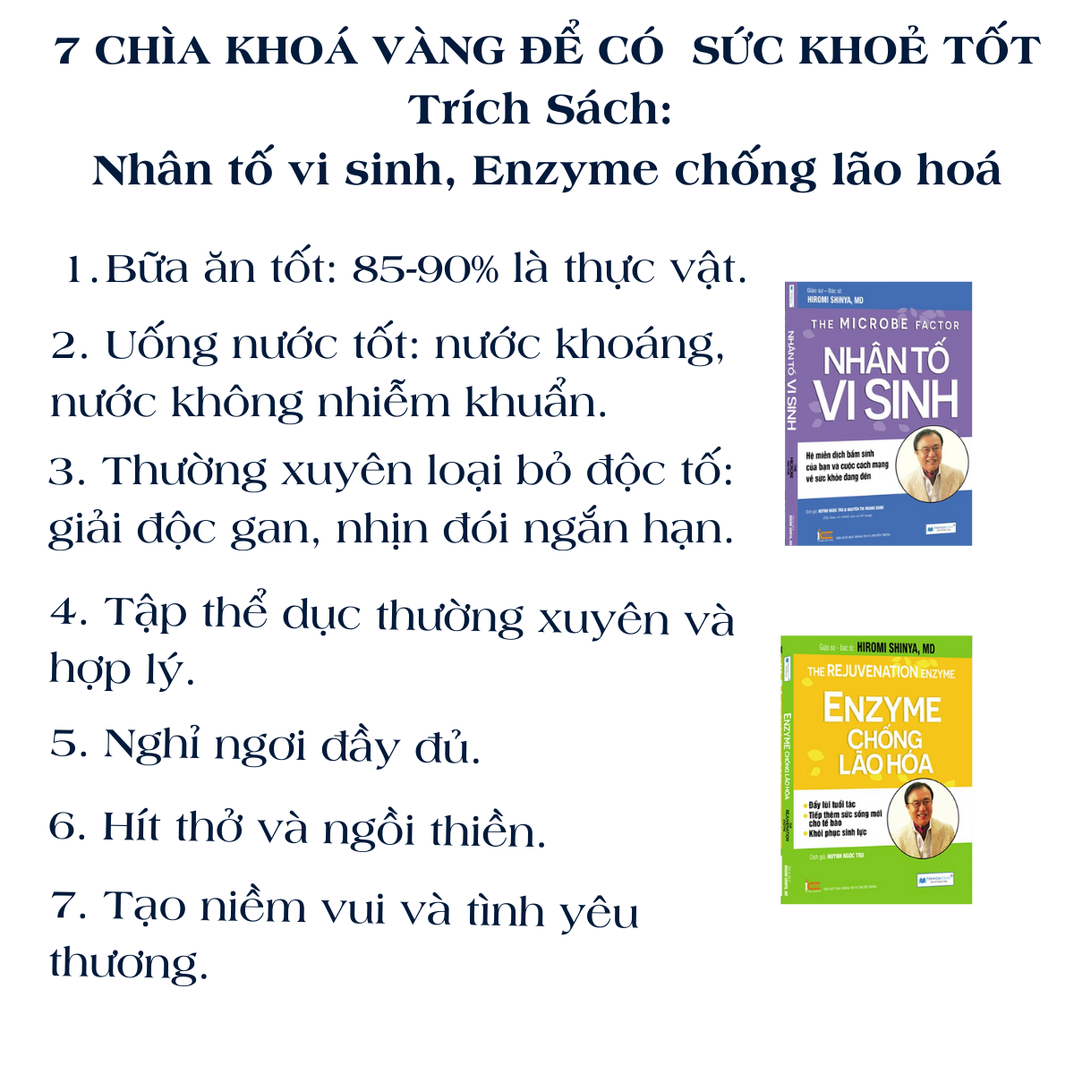 (TB) Sách Enzyme chống lão hoá - Bác sĩ Hiromi Shinya