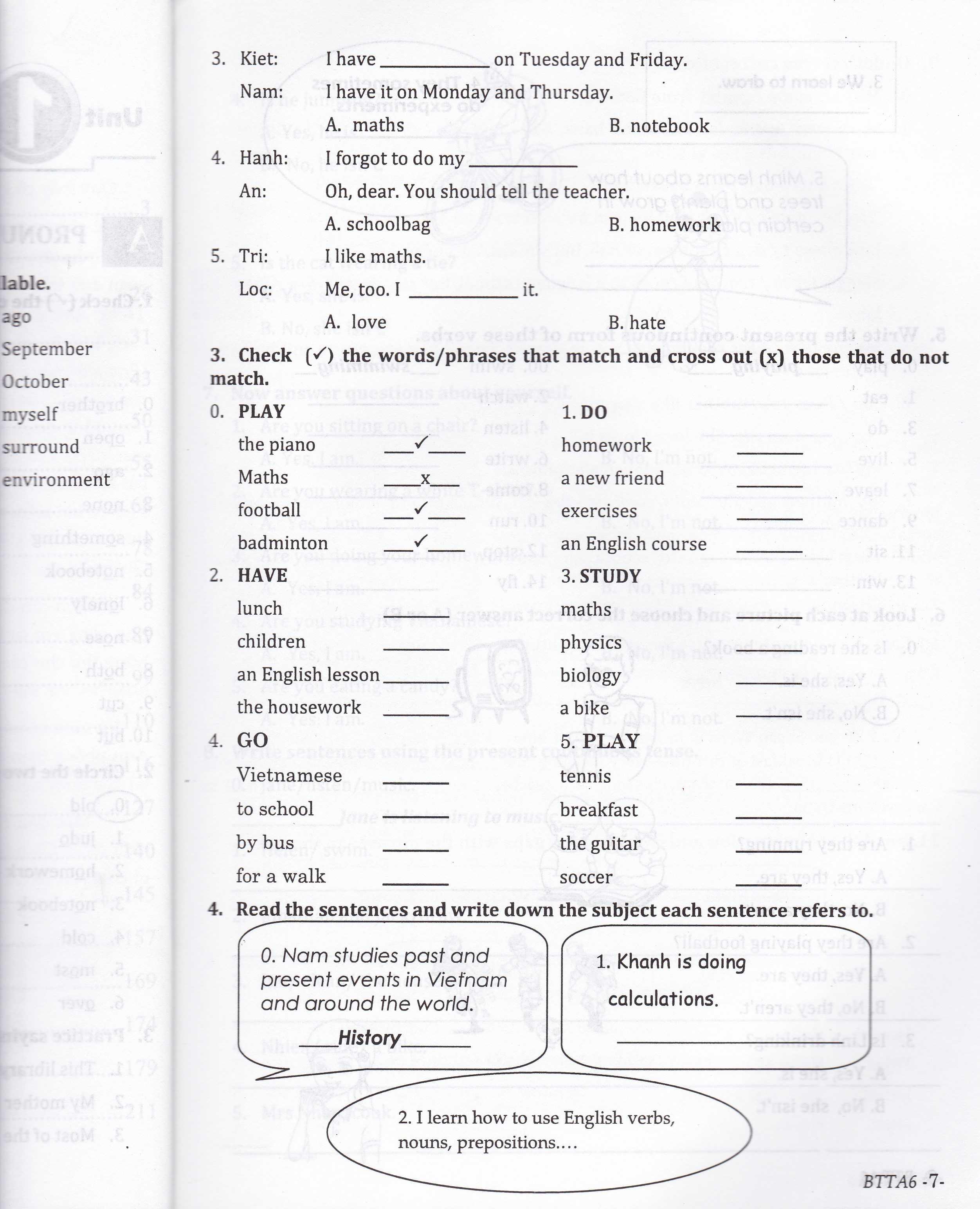 Bài Tập Tiếng Anh Lớp 6