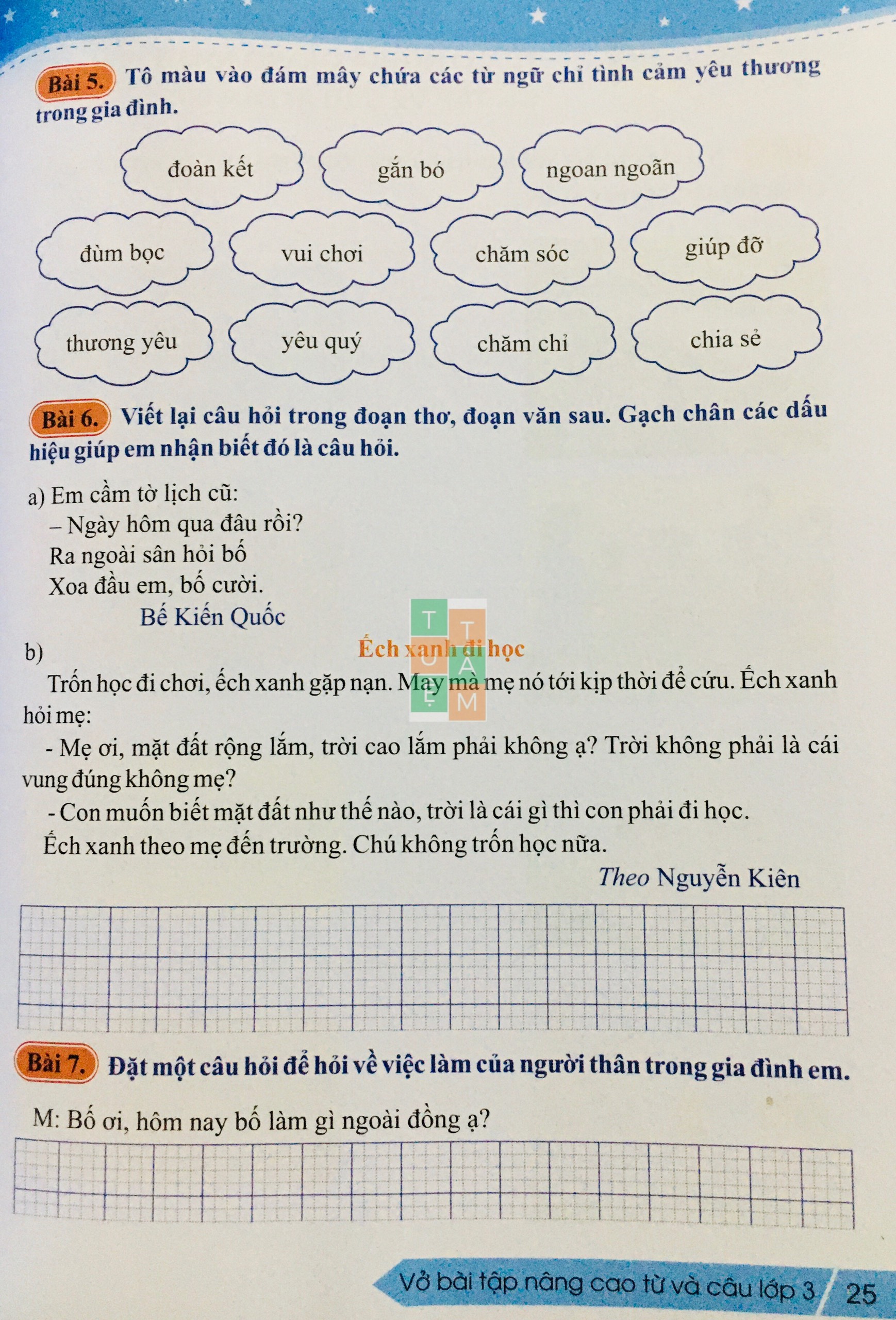 Sách - Vở bài tập nâng cao từ và câu lớp 3 (Cánh diều)