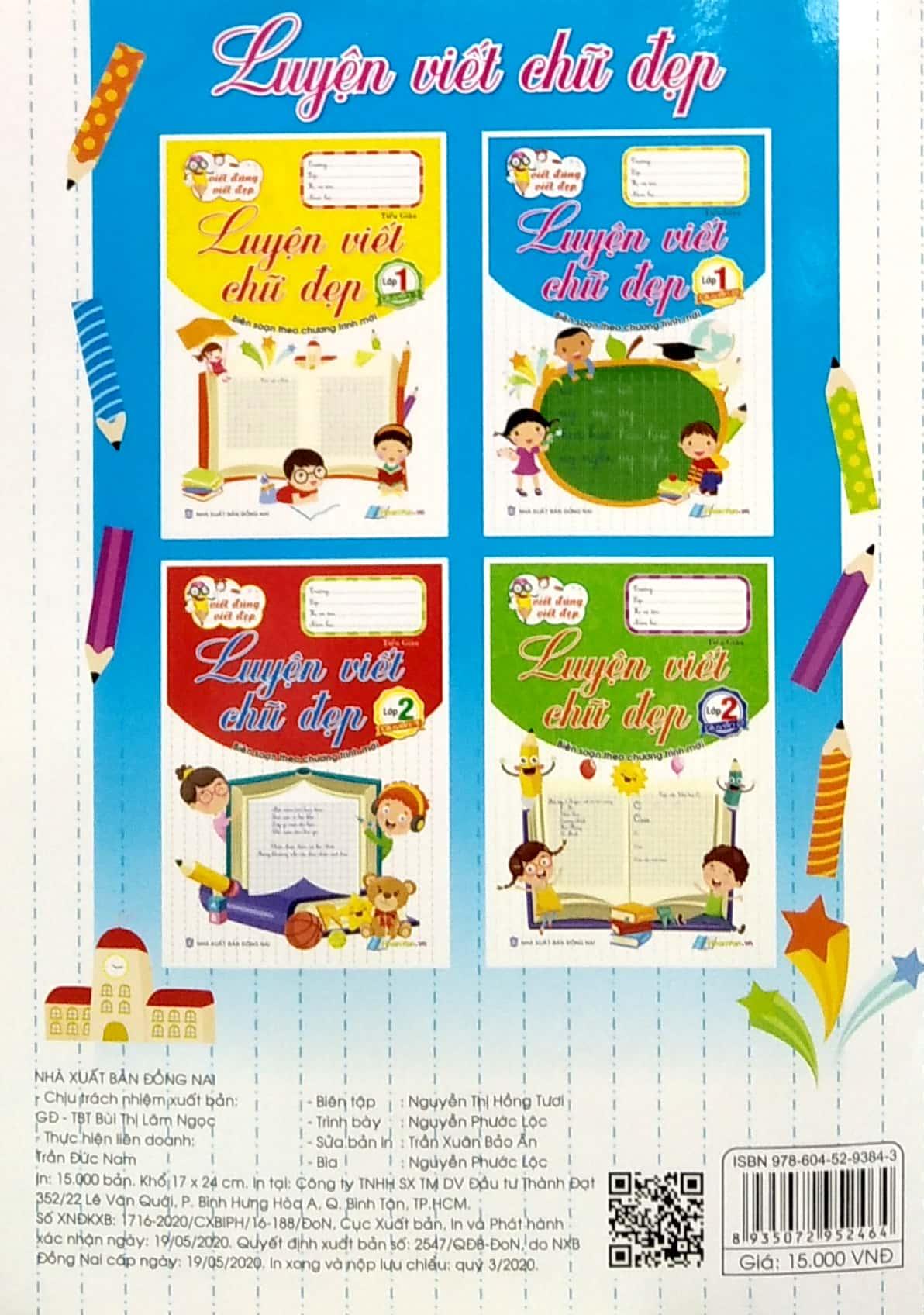 Viết Đúng Viết Đẹp - Luyện Viết Chữ Đẹp - Lớp 1 (Quyển 2)