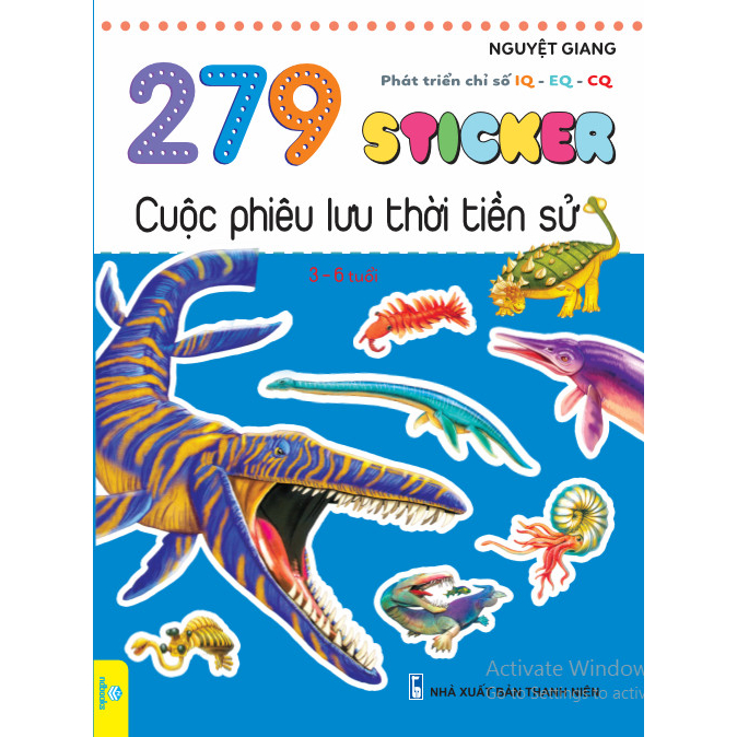 Sách Combo 5 cuốn Sticker phát triển chỉ số thông minh IQ-EQ-CQ dành cho bé từ 3-6 tuổi -Ndbooks