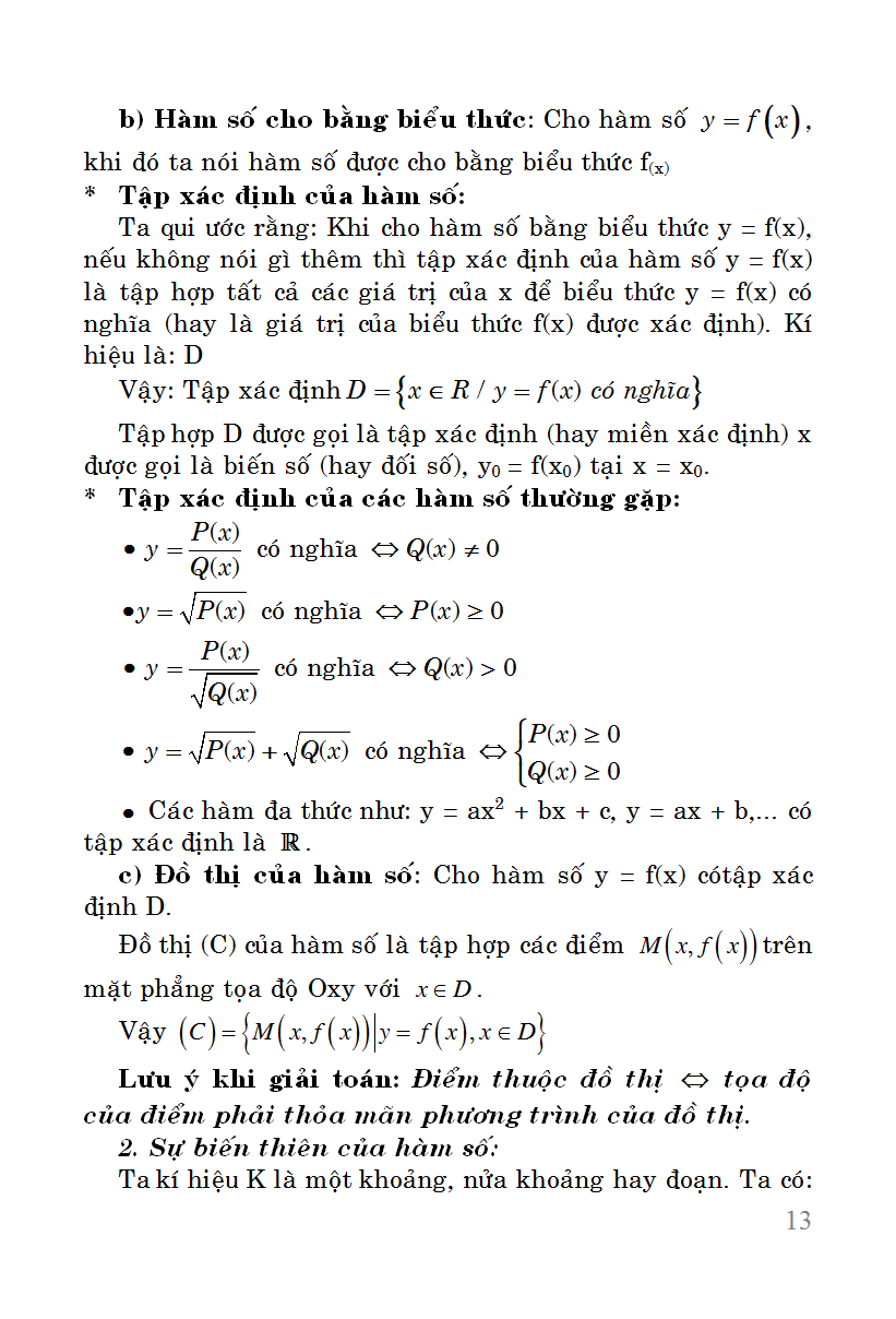 Sổ Tay Toán Cấp 3