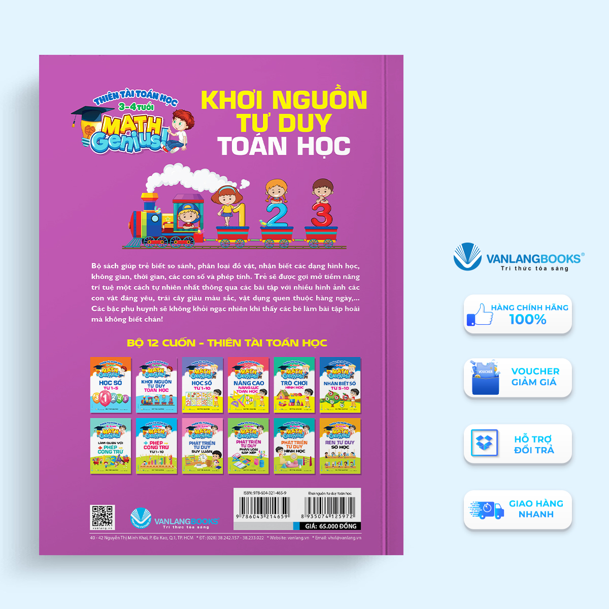Thiên Tài Toán Học (3 - 4 Tuổi ) - Khơi Nguồn Tư Duy Toán Học