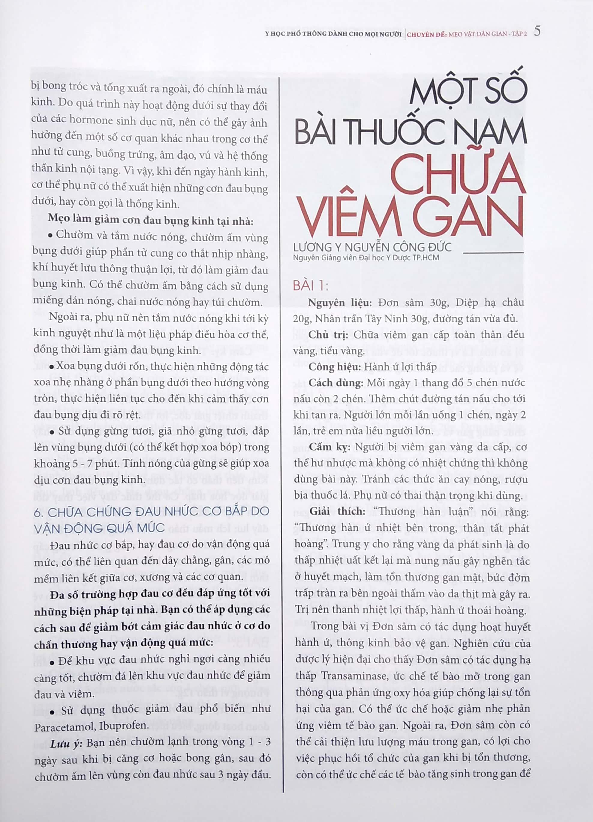 Y Học Phổ Thông Dành Cho Mọi Người - Chuyên Đề: Mẹo Vặt Dân Gian 2
