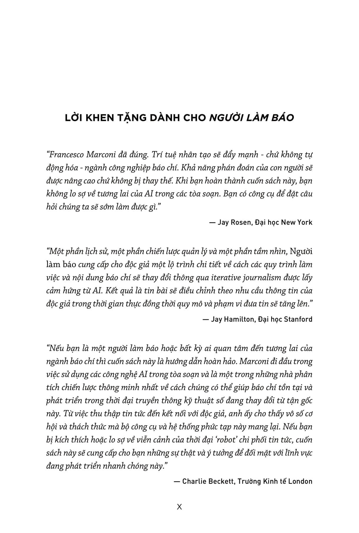 Sách - Người Làm Báo - Trí Tuệ Nhân Tạo Và Tương Lai Của Báo Chí