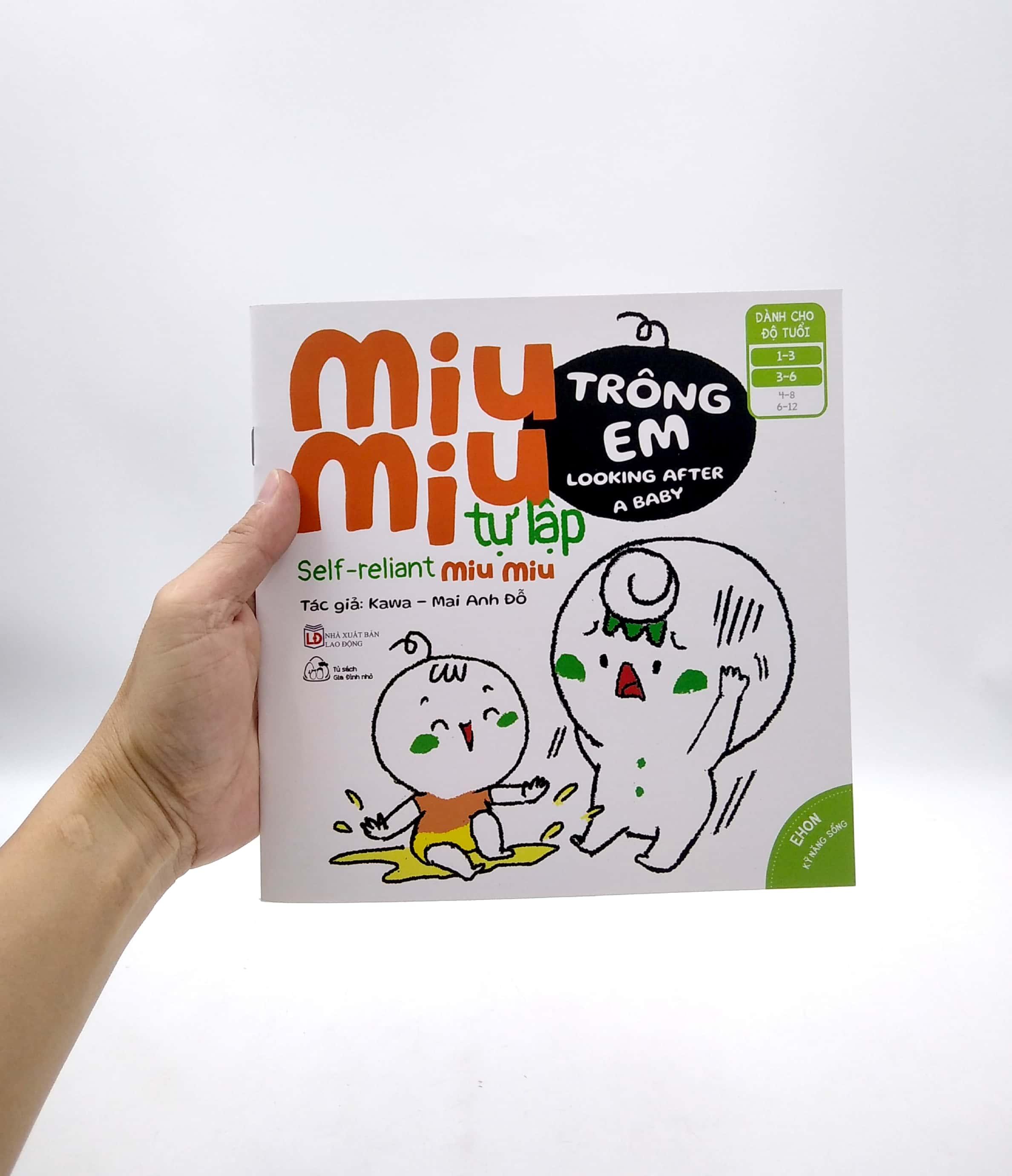 Sách Ehon Miu Miu Tự Lập Phần 2 Song Ngữ - Trông Em