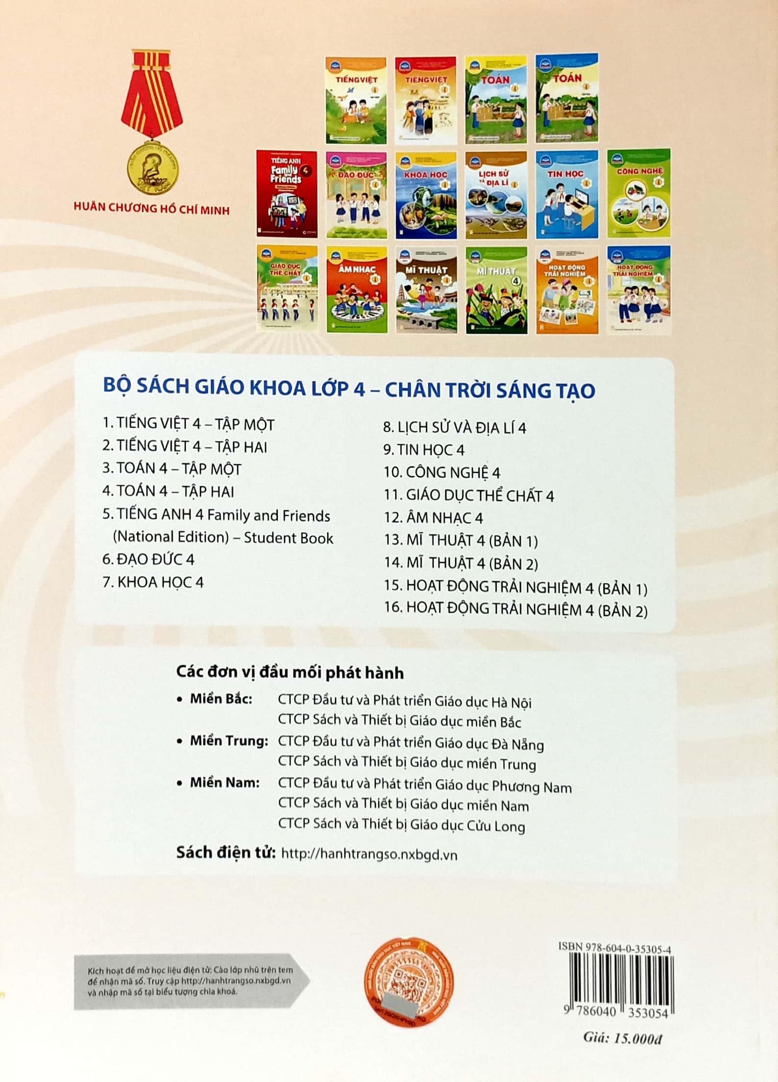 Hoạt Động Trải Nghiệm 4 - Bản 1 (Chân Trời Sáng Tạo) (2023)