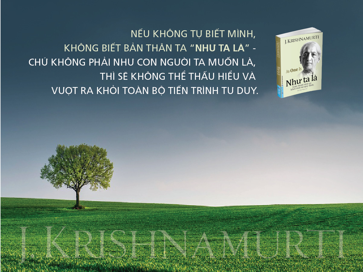 Sách Như Ta Là - J.Krishnamurti