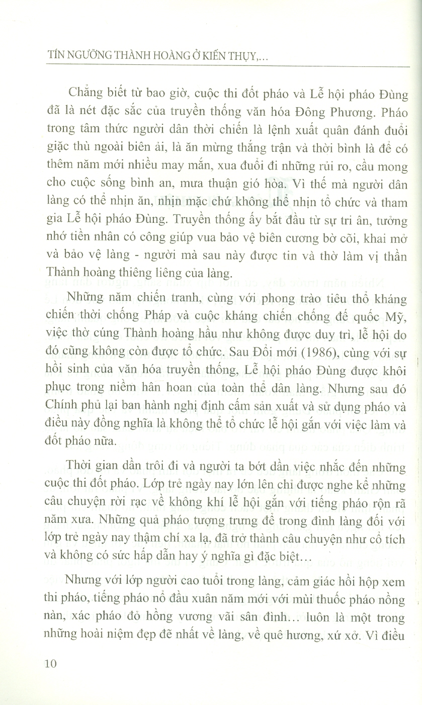 Tín Ngưỡng Thành Hoàng Ở Kiến Thuỵ, Hải Phòng - Truyền Thống Và Hiện Đại (Sách chuyên khảo) - Hoàng Văn Chung, Vũ Thanh Bằng (Đồng chủ biên)