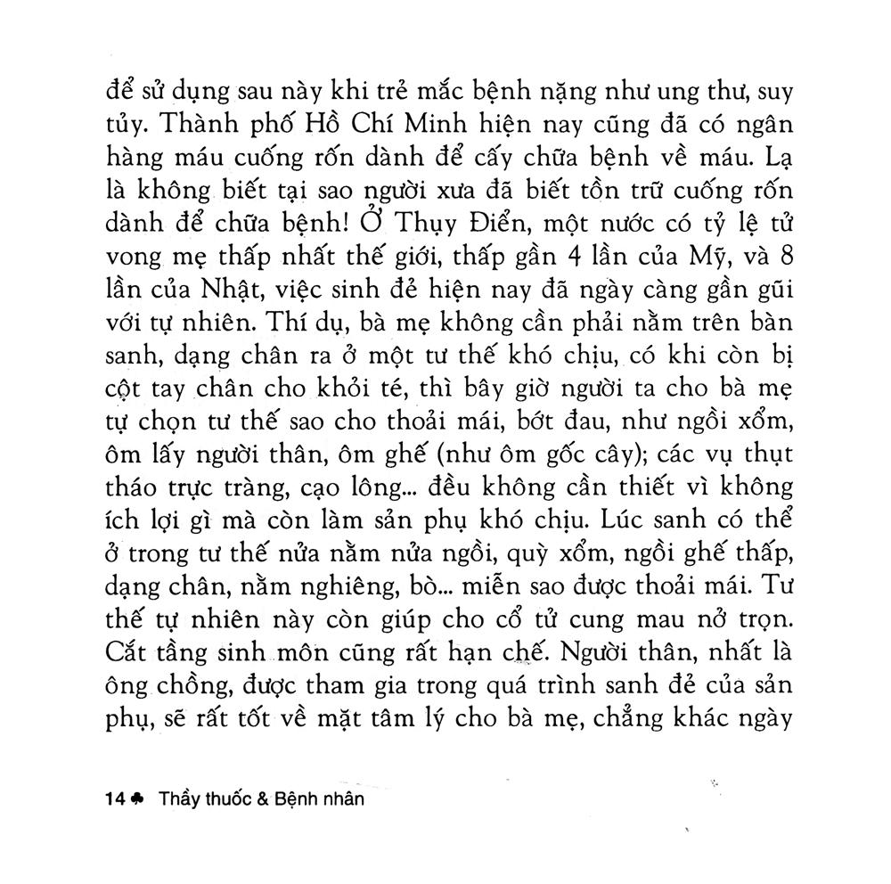 Thầy Thuốc Và Bệnh Nhân (Tái Bản 2019)