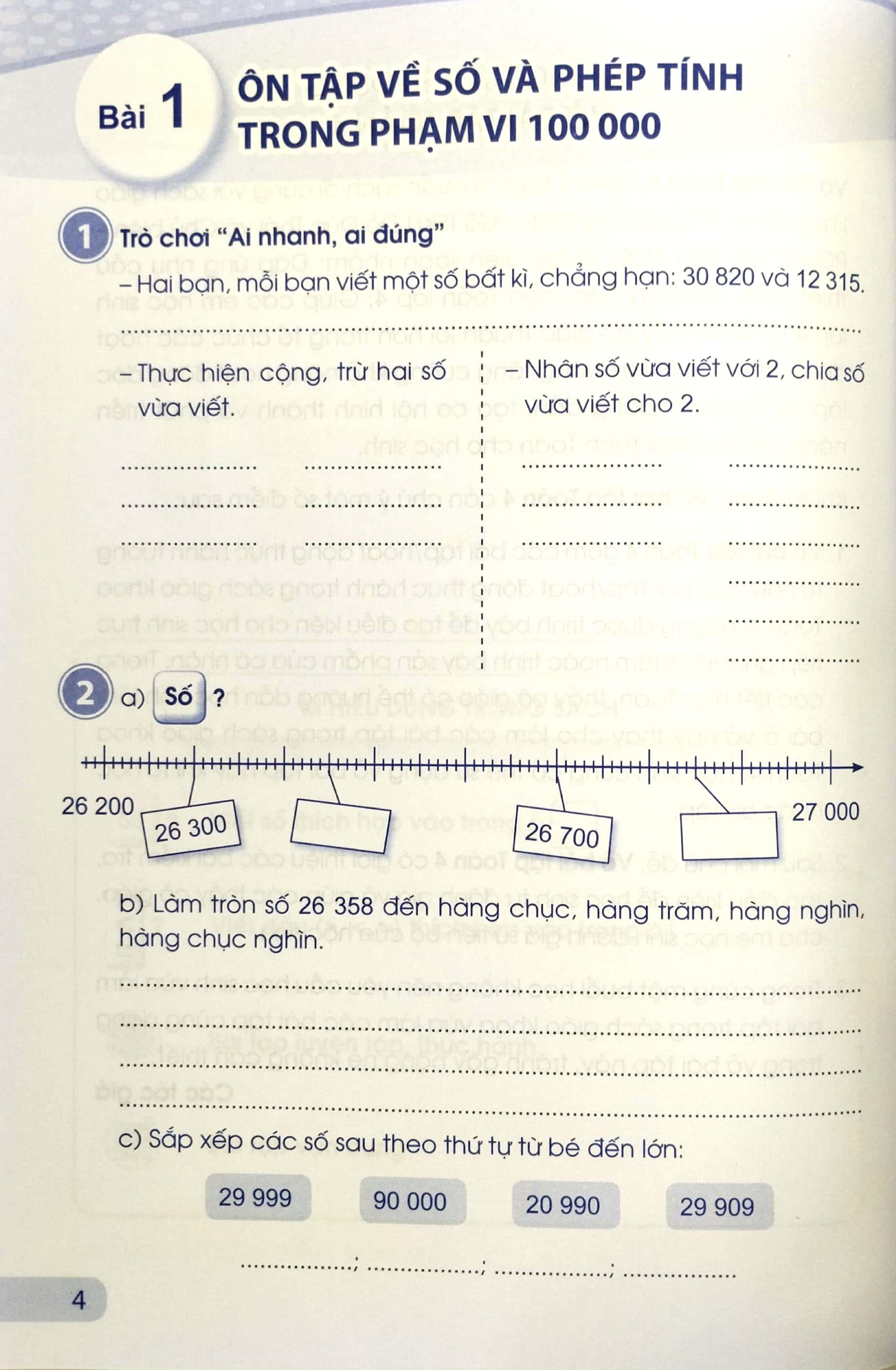 Vở Bài Tập Toán 4 - Tập 1 (Cánh Diều) (Chuẩn)