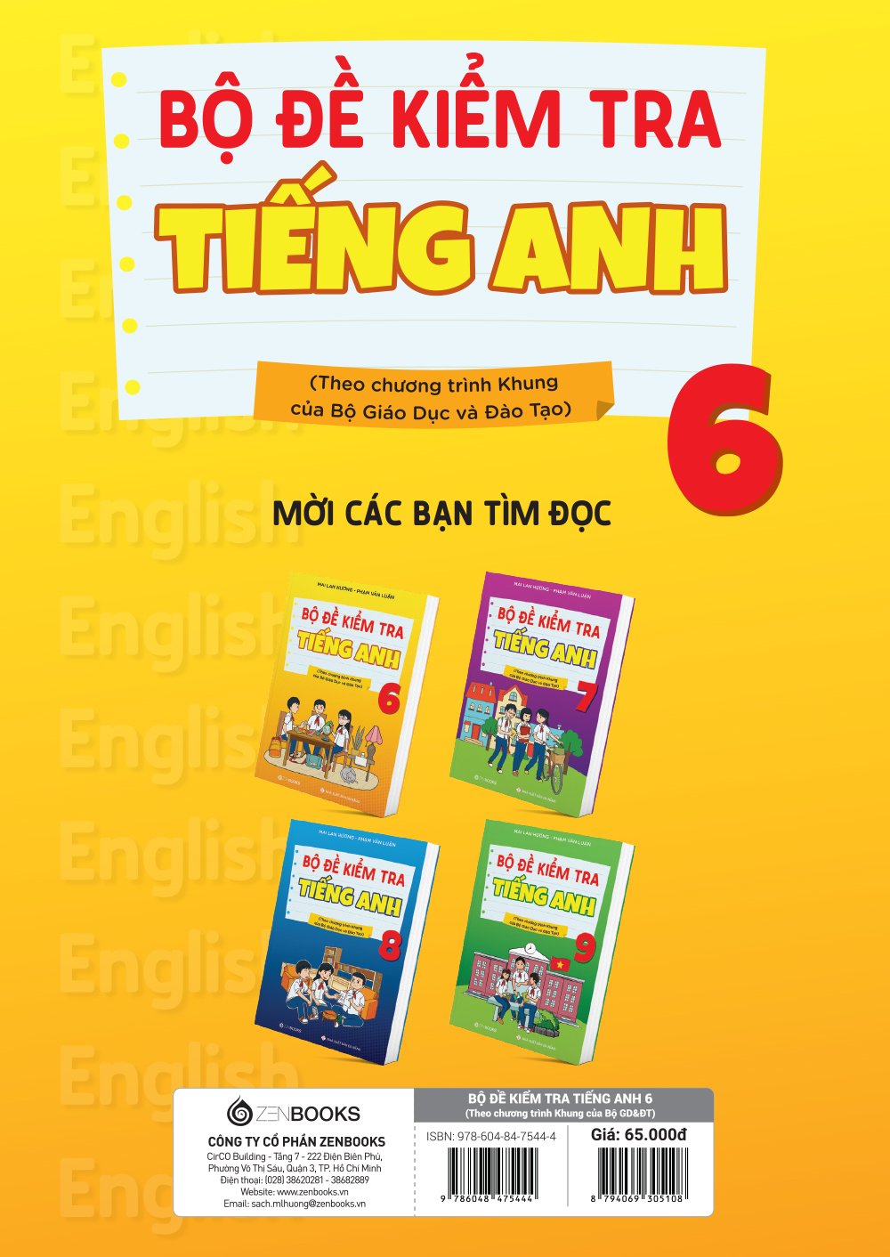 Bộ Đề Kiểm Tra Tiếng Anh Lớp 6 (Theo CT Mới Của Bộ GD&ĐT)