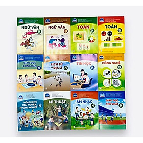 Bộ sách giáo khoa Lớp 8- Chân Trời Sáng Tạo (12 quyển- Kèm bìa nilong bao sách)