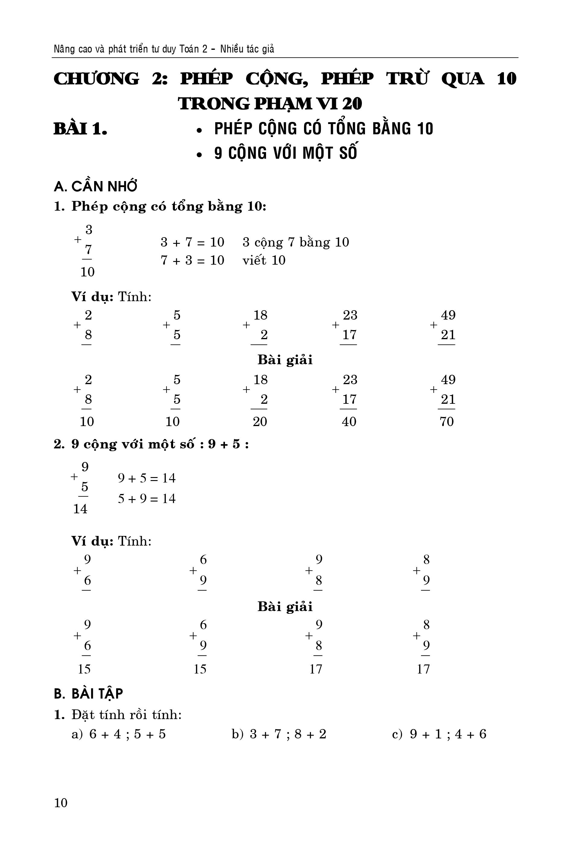 Nâng Cao Và Phát Triển Tư Duy Toán 2