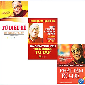 Bộ 3 Cuốn Đức Đạt - Lai Lạc - Ma XIV ( Song Ngữ Anh – Việt ): Tứ Diệu Đế + Phát Tâm Bồ - Đề + Ba Điểm Tinh Yếu Trên Đường Tu Tập