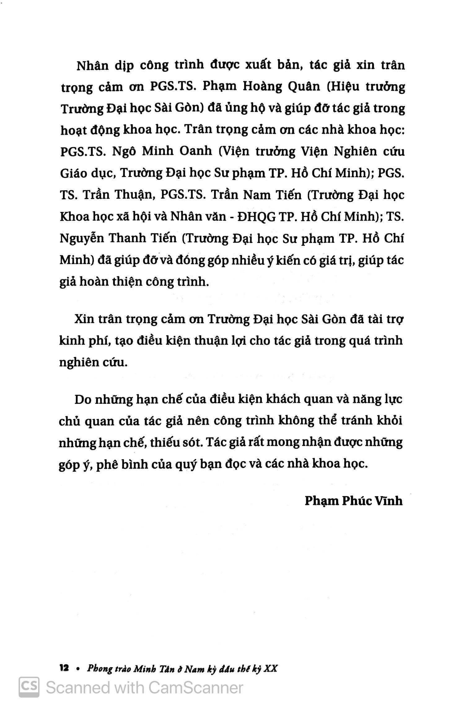 Phong Trào Minh Tân - Ở Nam Kỳ Đầu Thế Kỷ XX