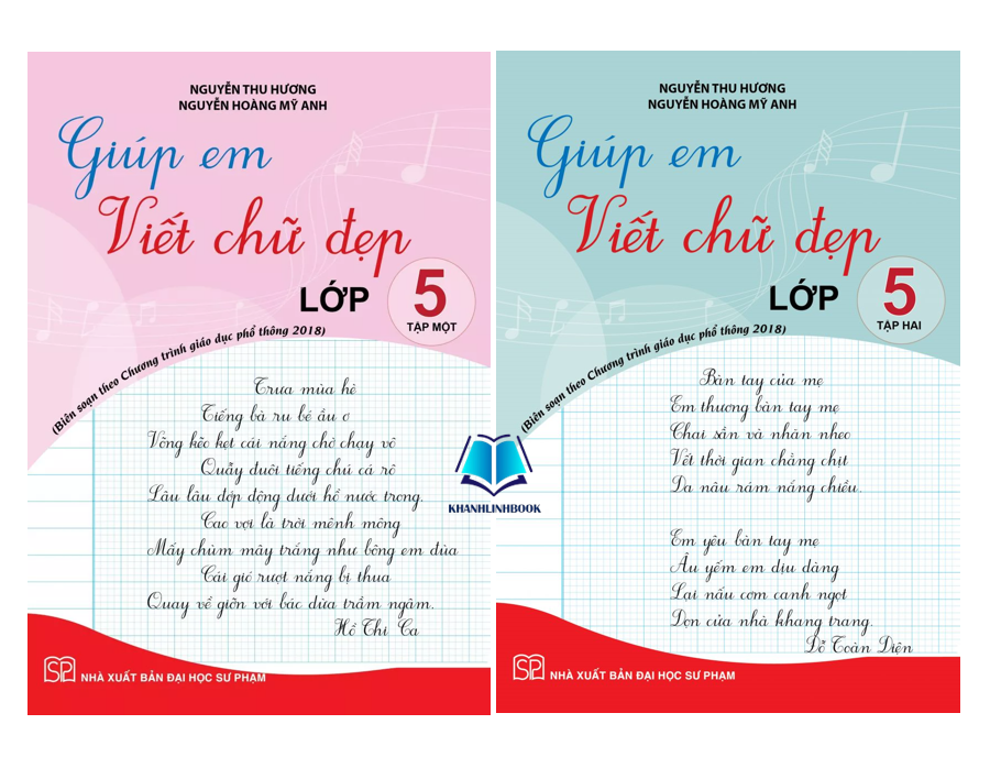 Sách - Combo Giúp em viết chữ đẹp lớp 5 - tập 1 + 2 (Theo SGK CD và KNTT) (KP)