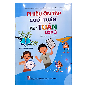 Sách - phiếu ôn tập cuối tuần môn toán lớp 3 ( chân trời sáng tạo )