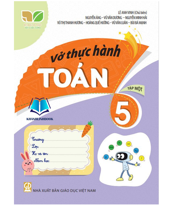 Sách - Combo Vở thực hành toán 5 - tập 1 + 2 ( kết nối )