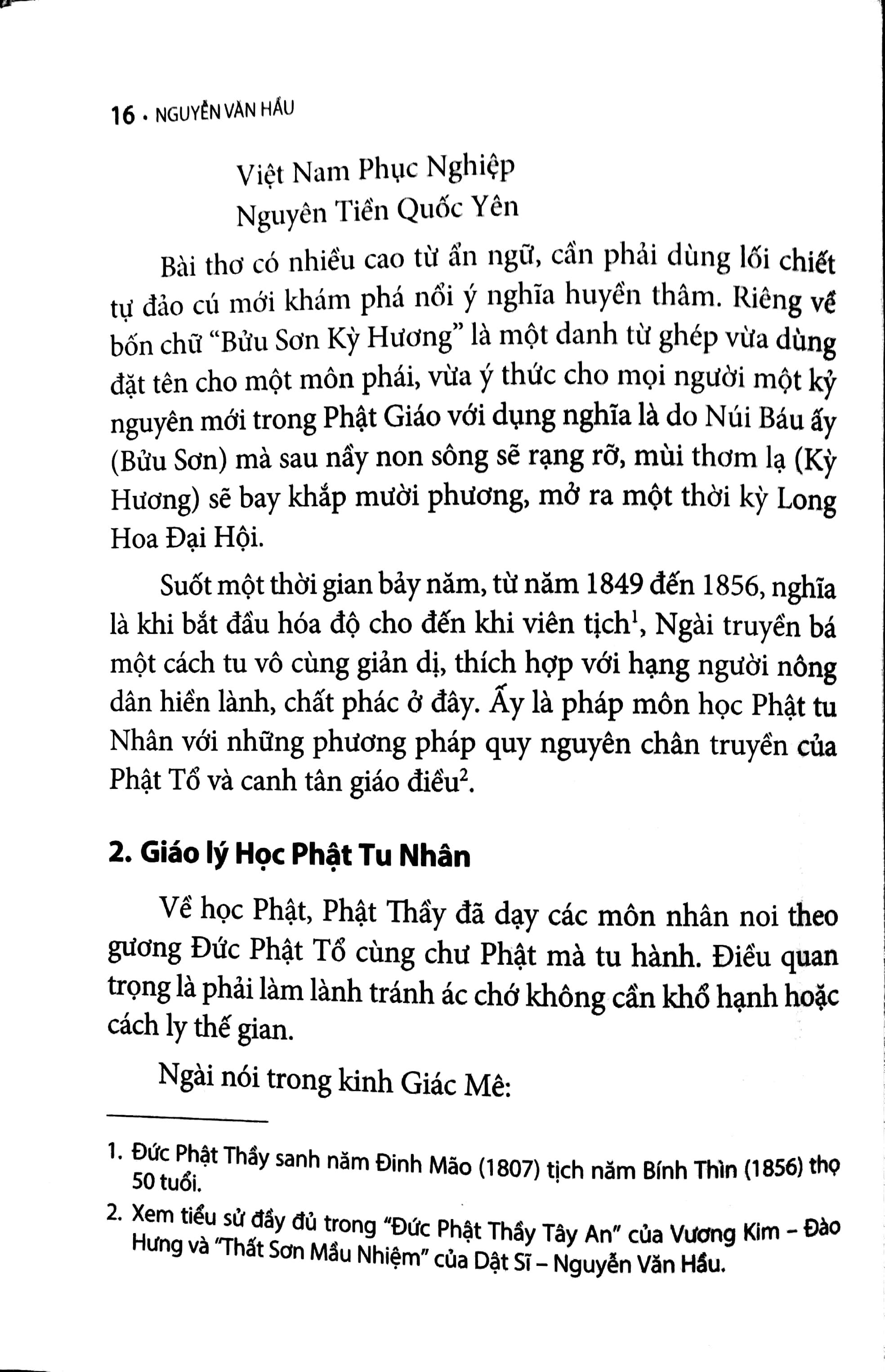 Nhận Thức Phật Giáo Hòa Hảo
