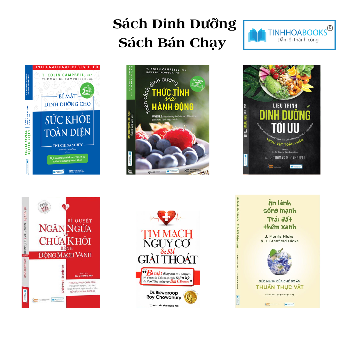 (Tái bản) Combo 3 cuốn: Sách Sức Khoẻ Toàn Diện + Thức Tỉnh và Hành Động + Dinh Dưỡng Tối Ưu