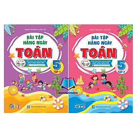 Sách - Combo Bài tập hàng ngày toán 5 - tập 1 + 2 ( Cánh diều )