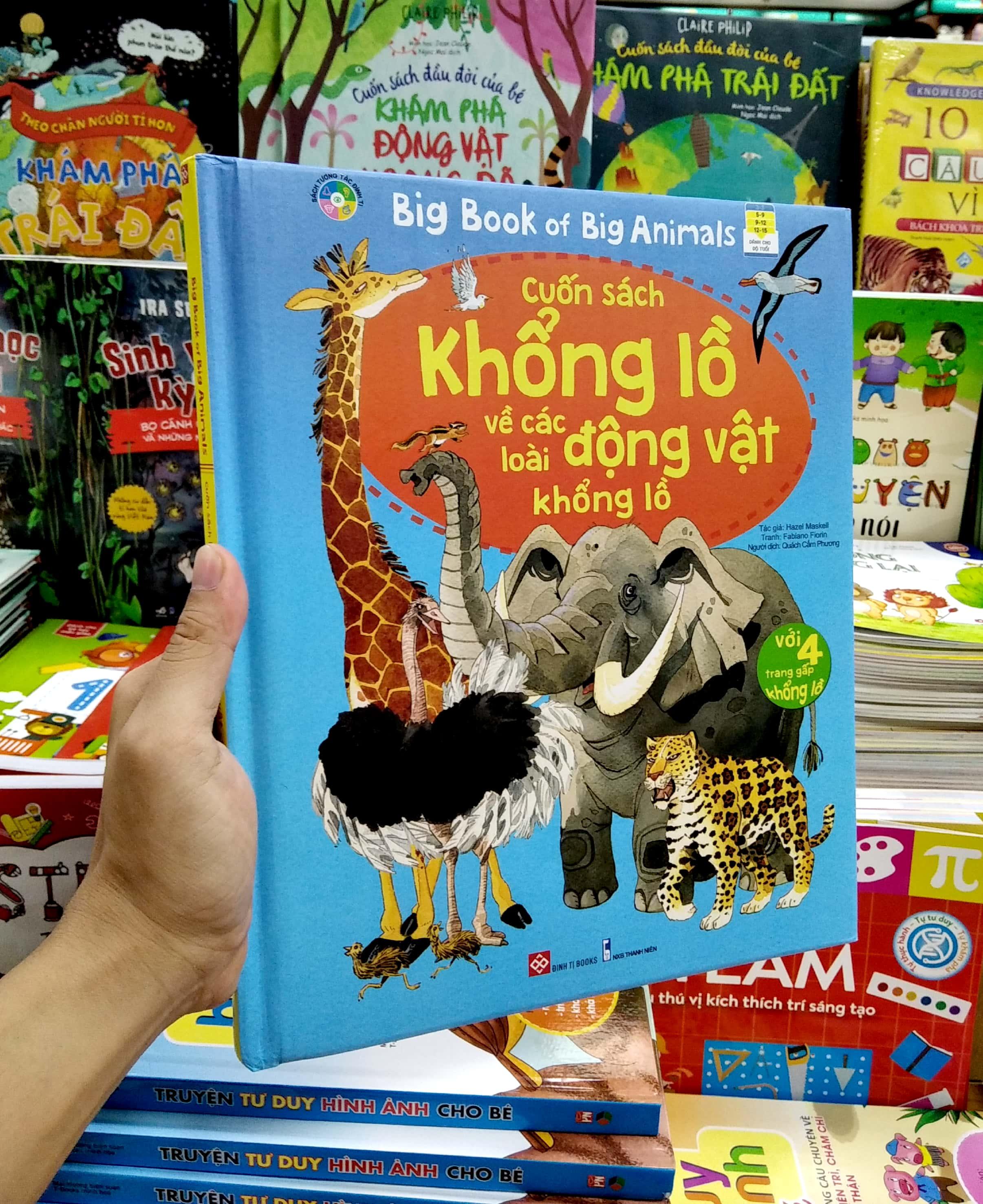 Sách Tương Tác - Big book - Cuốn sách khổng lồ về các loài động vật khổng lồ
