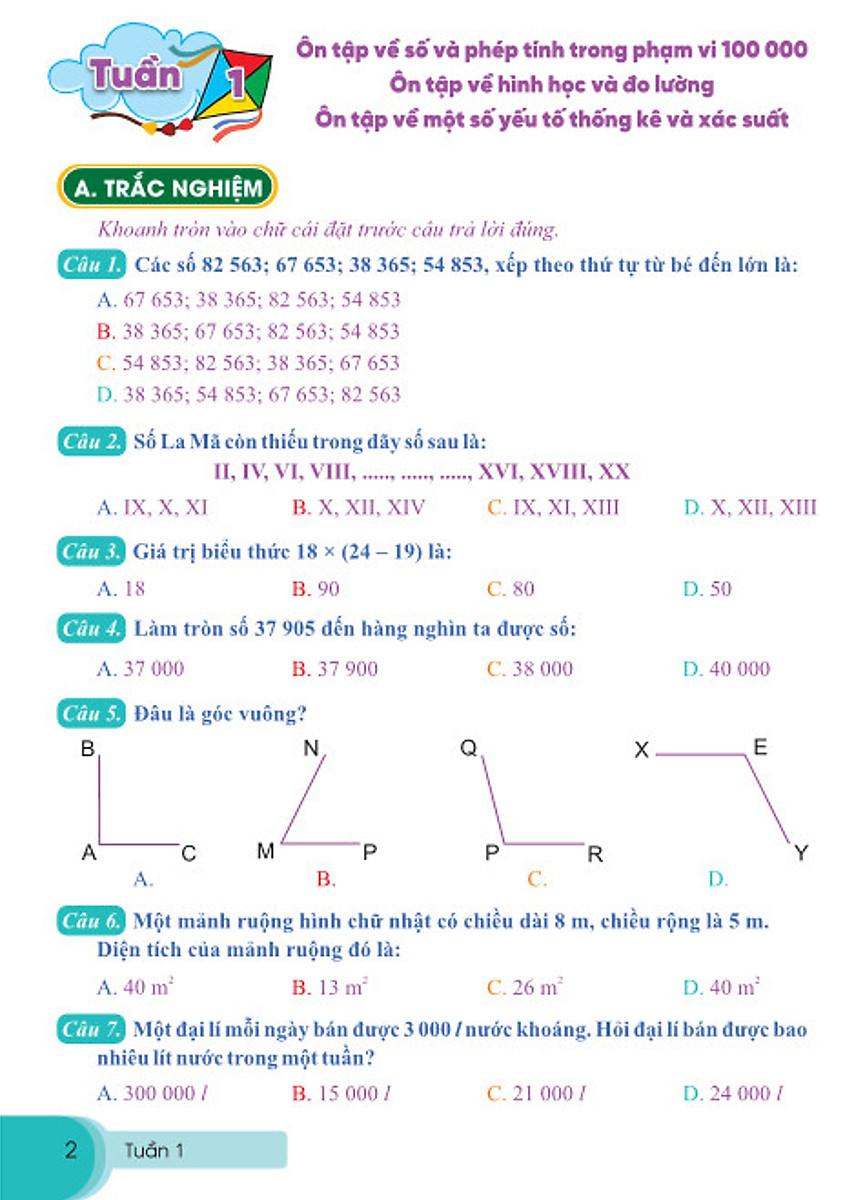 Bài Tập Tuần Toán 4 - Tập 1 (Cánh Diều)